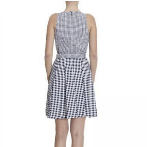 MICHAEL Michael Kors Black & White Seersucker Mixed Gingham Dress Size 2 - Picture 5 of 15